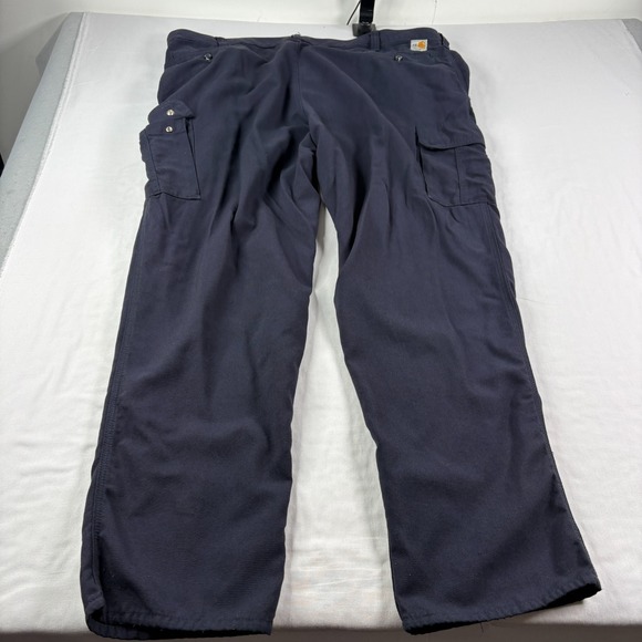 Carhartt FR Cargo Pants Mens 46x32 Blue Flame Resistant Workwear Outdoor - Picture 10 of 12